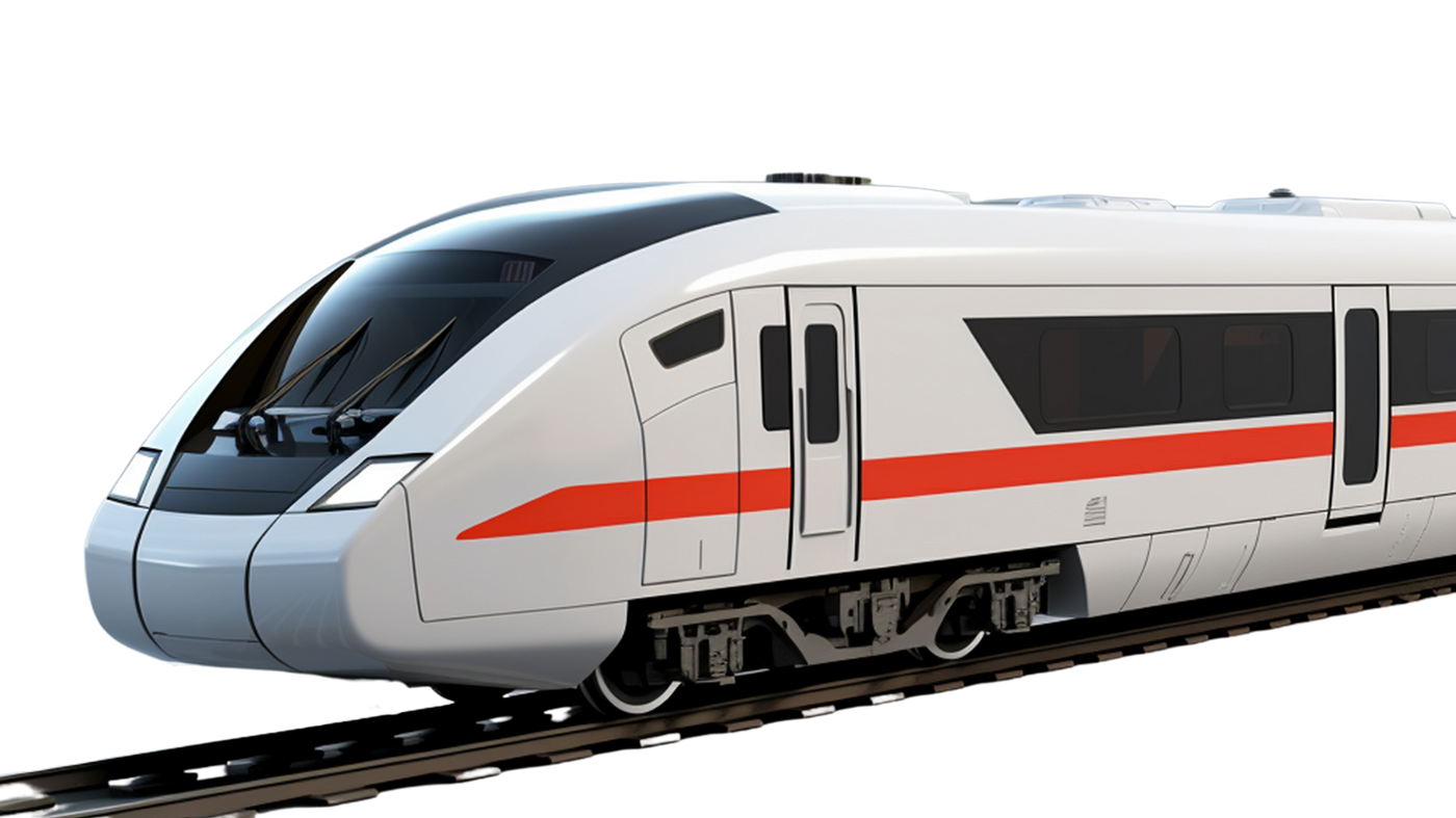 Modern high-speed railway train